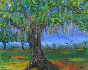 Oak Tree,  Florida $90 unframed